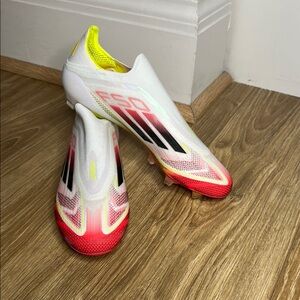 Adidas F50 White and Red Soccer Cleats (New)
